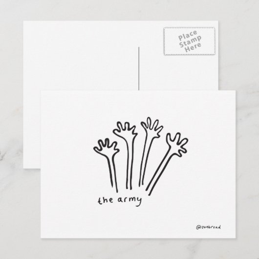 軍用はがき ポストカード (正面/裏面)