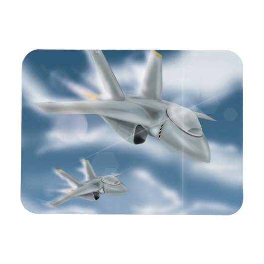 軍用ジェット機 マグネット (横)