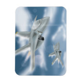 軍用ジェット機 マグネット (縦)