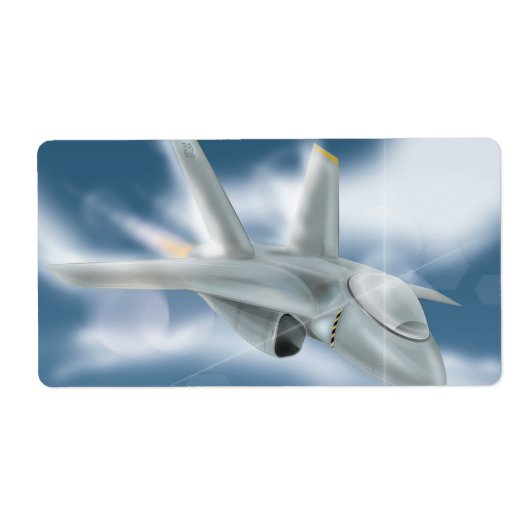 軍用ジェット機 ラベル (正面)