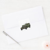 軍用ハンヴィーオフロード戦術車両 スクエアシール (封筒)