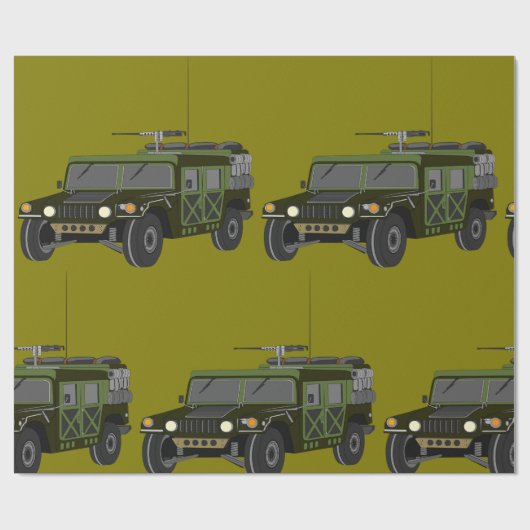 軍用ハンヴィーオフロード戦術車両 ラッピングペーパー (フラット)