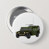 軍用ハンヴィーオフロード戦術車両 缶バッジ (正面&裏面)