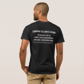 軍用モータープール機器整備状況報告書 冗談 Tシャツ (裏面フル)
