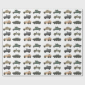 軍用ラッピングペーパー 戦車 ギフトラップ (フラット)