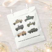 軍用戦車お菓子袋 フェイバーバッグ (クリップ留めされた状態)
