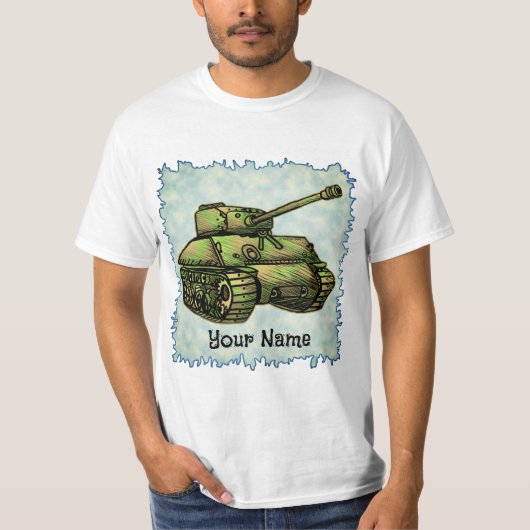 軍用戦車Tシャツ Tシャツ (正面)
