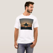 軍用機のシルエット Tシャツ (正面フル)