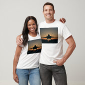 軍用機のシルエット Tシャツ (ユニセックス)