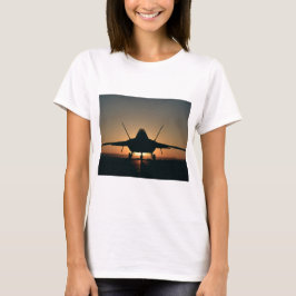 軍用機のシルエット Tシャツ