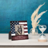 軍用犬メモリアルプレート　愛と感謝を込めて フォトプラーク (インサイチュ)