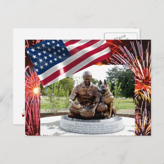 軍用犬記念はがき ポストカード (正面/裏面)