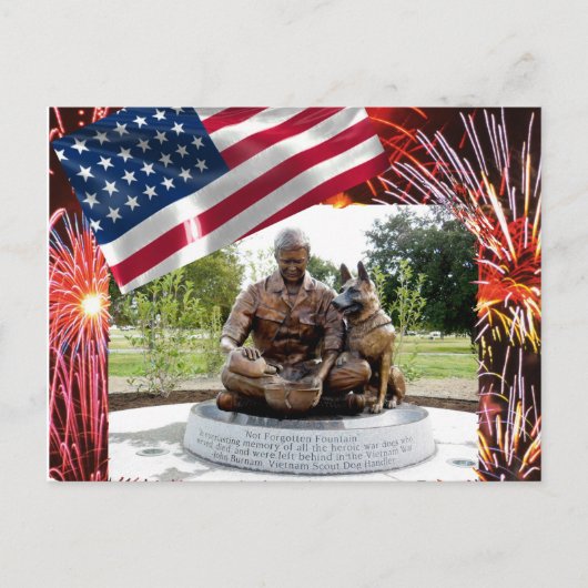 軍用犬記念はがき ポストカード (正面)