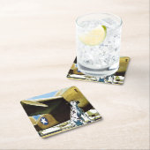 軍用犬 スクエアペーパーコースター (インサイチュ)