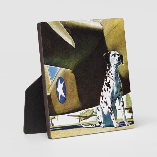 軍用犬 フォトプラーク (正面)