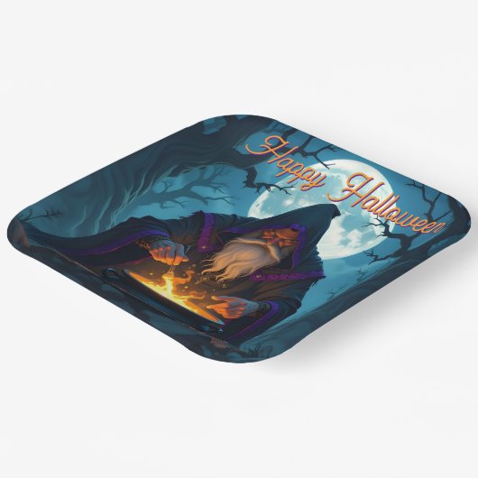 軍艦がハローウィンパーティを造る ペーパープレート (傾斜あり)