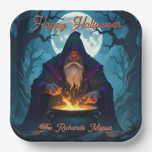 軍艦がハローウィンパーティを造る ペーパープレート (正面)