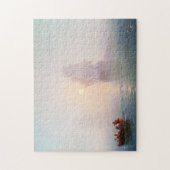 軍艦のイヴァンAivazovskyの海景のwaterscapeの海 ジグソーパズル (縦)