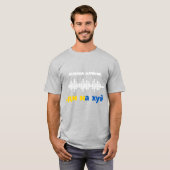 軍艦ロシアの自死、ウクライナ戦争 Tシャツ (正面フル)