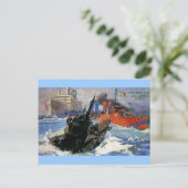 軍艦潜水艦ポスター ポストカード (スタンド正面)