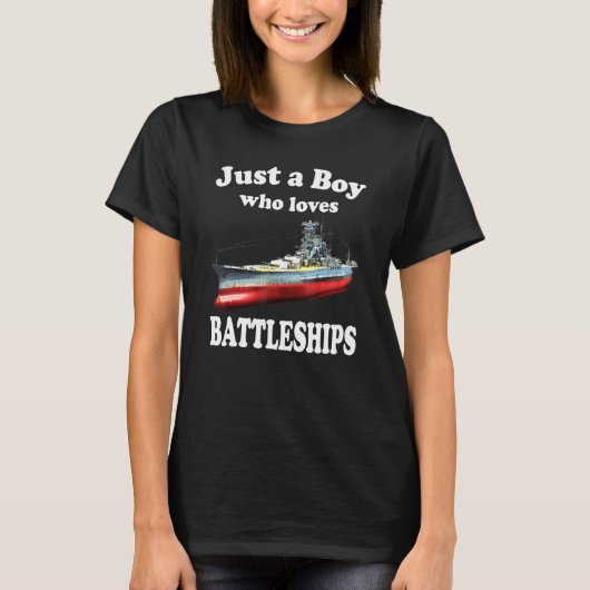 軍艦第2次世界大戦山を愛する少年日本の Tシャツ (正面)
