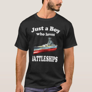 軍艦第2次世界大戦山を愛する少年日本の Tシャツ
