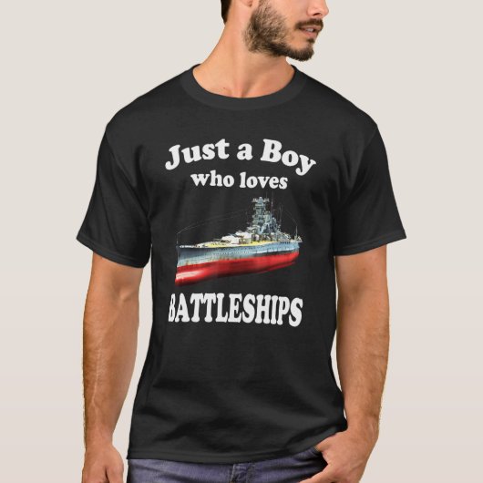 軍艦第2次世界大戦山を愛する少年日本の Tシャツ (正面)