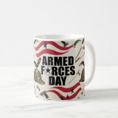 軍誇りを持った兵 コーヒーマグカップ (正面右)