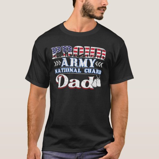 軍誇りを持った国兵パパ軍隊父のDa Tシャツ (正面)