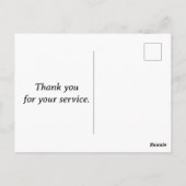 軍誇りを持った母 ポストカード (裏面)