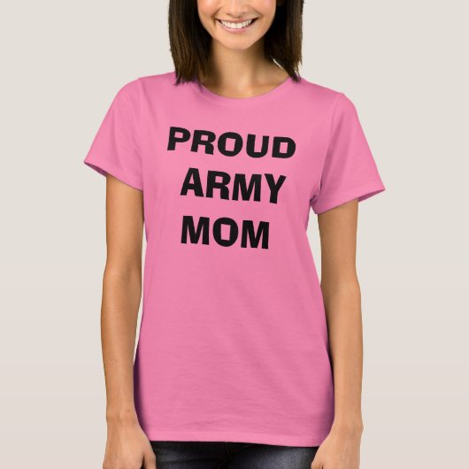軍誇りを持った母 Tシャツ (正面)