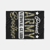 軍誇りを持った衛兄弟軍隊家 フリースブランケット (正面(横))