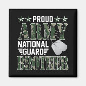 軍誇りを持った衛兄弟軍隊家 マグネット (正面)