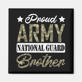 軍誇りを持った衛兄弟軍隊家 マグネット (正面)