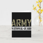 軍誇りを持った衛兵軍隊家族退役軍人 カード (黄色い花)