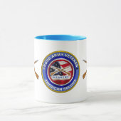 軍誇りを持った退役軍人歩兵 マグカップ (中央)