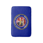 軍誇りを持った退役軍人航空兵 バスマット (正面縦)