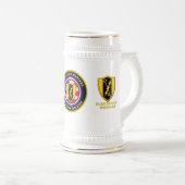 軍誇りを持った退役軍人電子戦 ビールジョッキ (正面右)