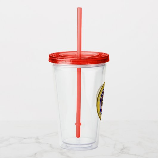 軍誇りを持った退役軍人騎兵 アクリルタンブラー (右)