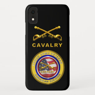軍誇りを持った退役軍人騎兵 iPhone XRケース