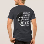 軍警察兄弟団ベテラン・スカル トライブレンドTシャツ (裏面)