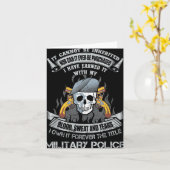 軍警察 米軍 MP 永遠に所有するタイトル V カード (黄色い花)