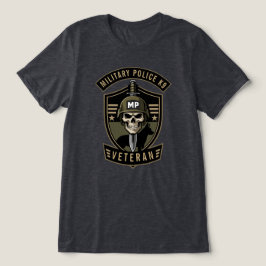 軍警察K9ベテランの戦術的な犬 トライブレンドTシャツ