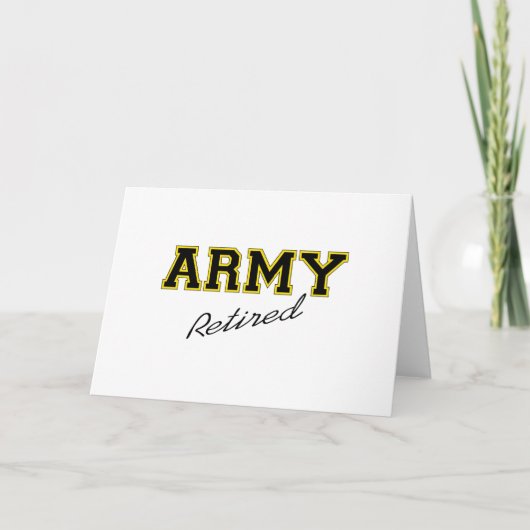 軍退職した カード (正面)