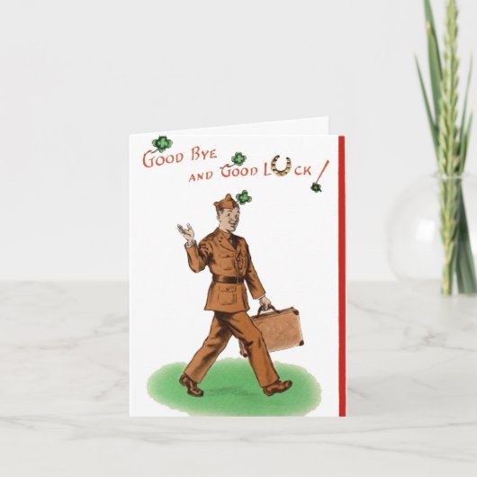 軍隊おめでとう軍入隊カード カード (正面)