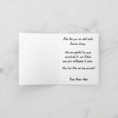 軍隊おめでとう軍入隊カード カード (内部)