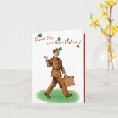 軍隊おめでとう軍入隊カード カード (黄色い花)