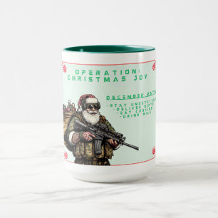 軍隊おもしろいクリスマス/サンタマグカップ マグカップ
