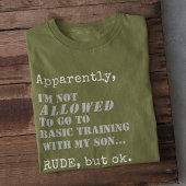 軍隊おもしろいママ基本トレーニングブートキャンプギフト Tシャツ