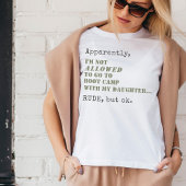 軍隊おもしろいママ起動キャンプ失礼だがOKギフト Tシャツ